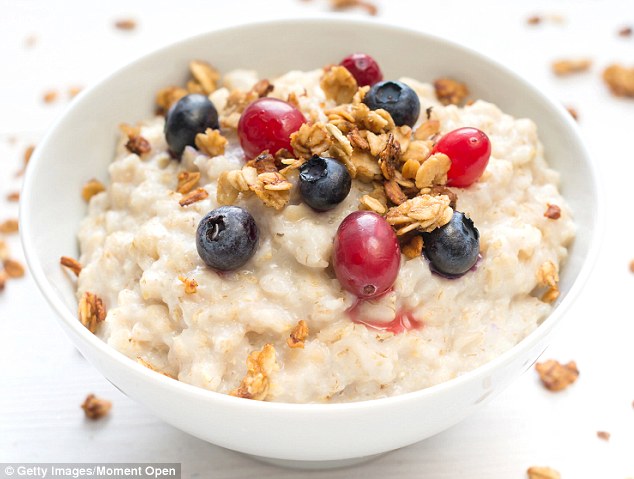 Rob said a good way of incorporating fruit into your breakfast is to top plain porridge with it, and add extra fruit and nuts